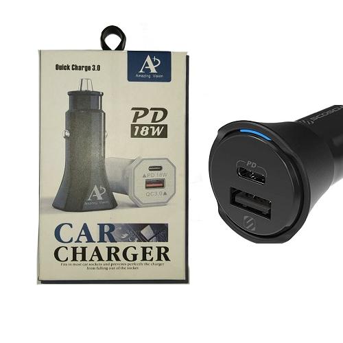 ADAPTADOR DE CARRO TIPO C Y USB