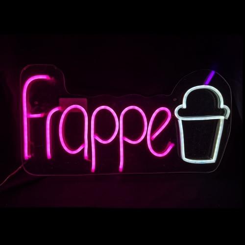 LETRERO NEON LED FRAPPE