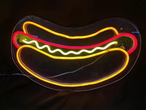 LETRERO NEON HOT DOG