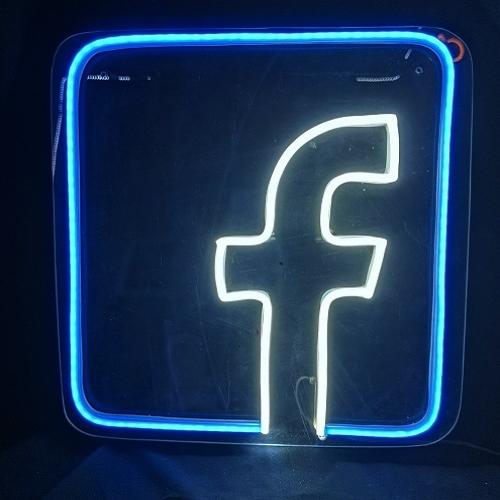 LETRERO NEON FACEBOOK (LOGO)