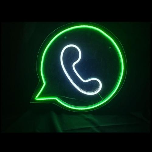 LETRERO NEON WHATSAPP (LOGO)