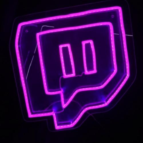 LETRERO NEON TWITCH (LOGO)