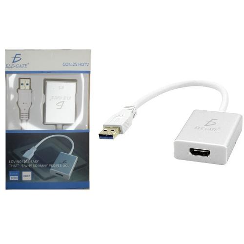 CONVERTIDOR USB MACHO 3.0 A JACK HDMI FULL 1080P