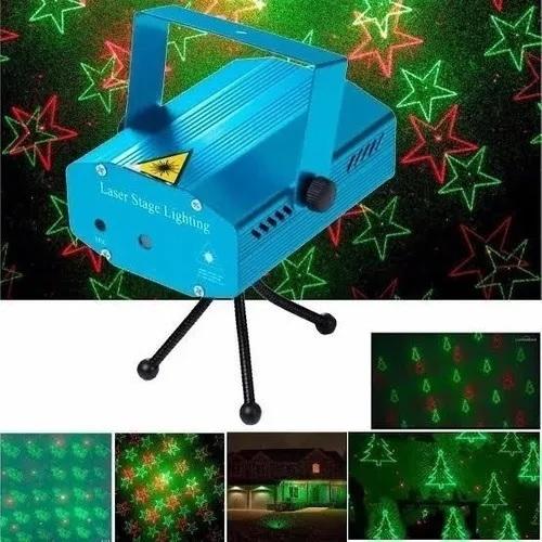 LASER NAVIDAD VERDE Y ROJO VARIAS FIGURAS