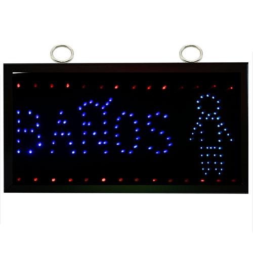 LETRERO LED BAÑOS NIÑO