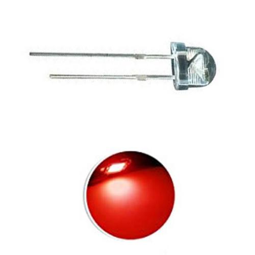 LED 5MM ROJO SOMBRERO SUPERBRILLANTE