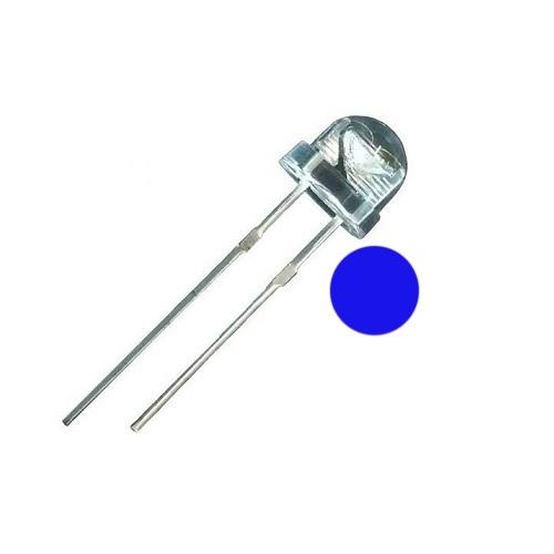 LED 5MM AZUL SOMBRERO SUPERBRILLANTE