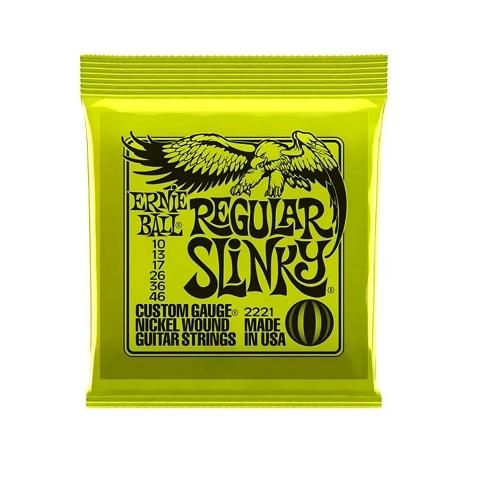 JUEGO DE CUERDAS ERNIE BALL REGULAR SLINKY PARA ELECTRICA (VERDE)