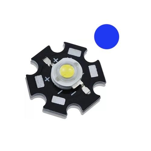 LED 1W 3v AZUL CON DISIPADOR