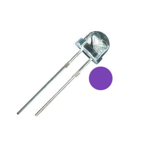 LED 5MM UV  SOMBRERO SUPERBRILLANTE ULTRA VIOLETA