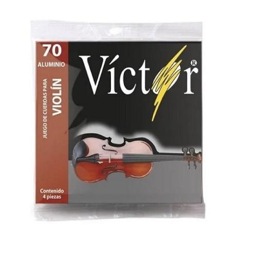 JUEGO DE CUERDAS VICTOR PARA VIOLIN DE ACERO