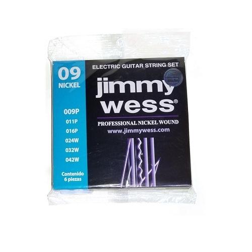 JUEGO DE CUERDAS JIMMY WESS PRO PARA GUITARRA ELECTRICA NIQUEL .009-.042