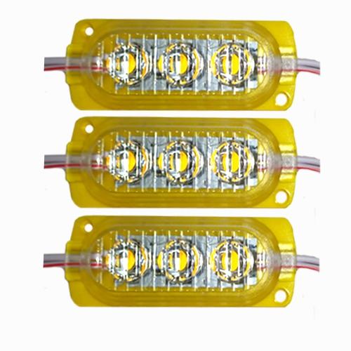 BARRA CHICA 3 LEDS AMBAR 12V