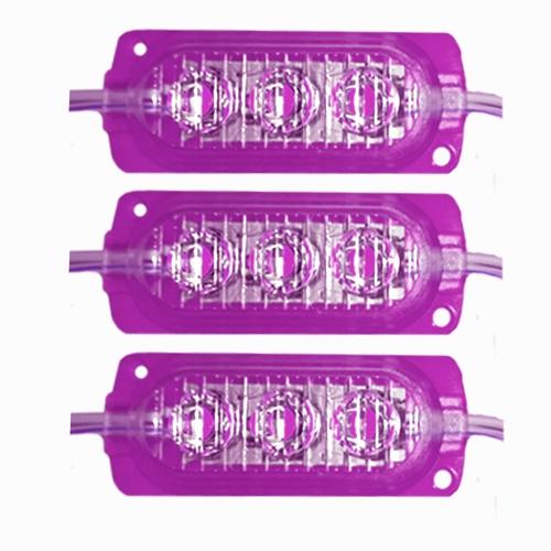 BARRA CHICA 3 LEDS ROSA 12V