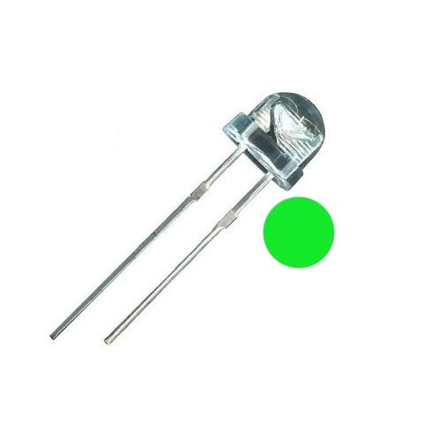 LED 5MM VERDE SOMBRERO SUPERBRILLANTE