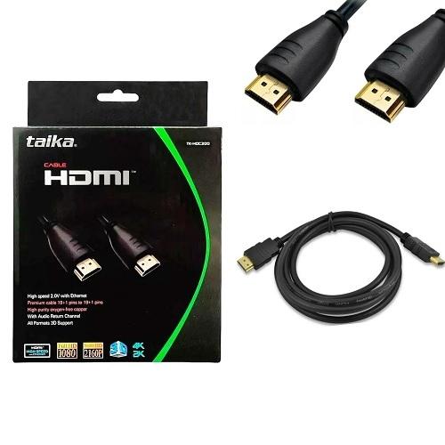 CABLE ALTA DEFINICION HDMI 3MTS 4K