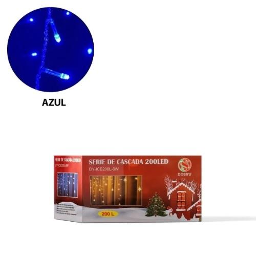 CASCADA  DE LUCES LED AZUL  DE USB