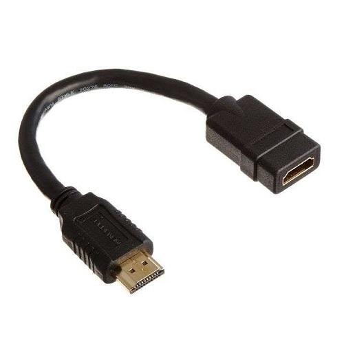 ADAPTADOR HDMI HEMBRA A HDMI MACHO 180 GRADOS