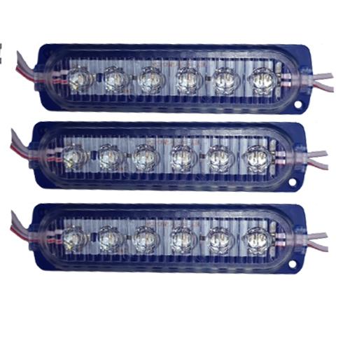 BARRA GRANDE AZUL DE 6 LEDS CON MICA