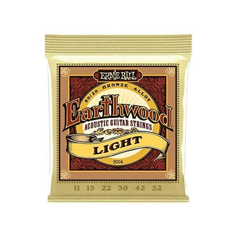 JUEGO DE CUERDAS ERNIE BALL EARTHWOOD PARA ELECTRICA LIGHT