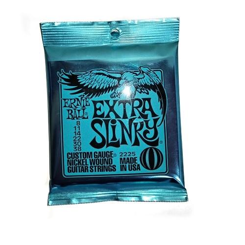 JUEGO DE CUERDAS ERNIE BALL EXTRA SLINKY  PARA GUITARRA ELECTRICA NIQUEL .008-.038