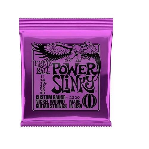 JUEGO DE CUERDAS ERNIE BALL POWER SLINKY  PARA GUITARRA ELECTRICA NIQUEL .011-.048