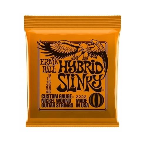 JUEGO DE CUERDAS ERNIE BALL HYBRID SLINKY PARA GUITARRA ELECTRICA, NARANJA