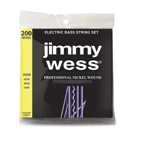 JUEGO DE CUERDAS JIMMY WESS PRO PARA BAJO ELECTRICO DE NIQUEL