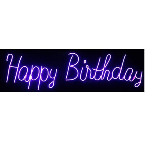 LETRERO NEON LED HAPPY BIRTHDAY