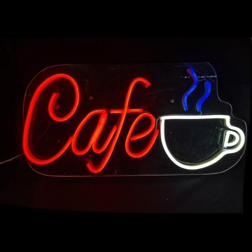 LETRERO NEON LED CAFE