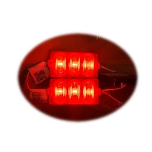 BARRA 3 LEDS CON LUPA ROJO