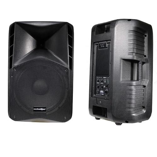 BAFLE BIAMPLIFICADO 15" 2 VIAS 800W RMS DSP CLASE D BLUETOOTH SCHALTER