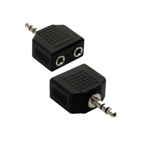 ADAPTADOR 2 JACK 3.5 ST A PLUG 3.5 STE