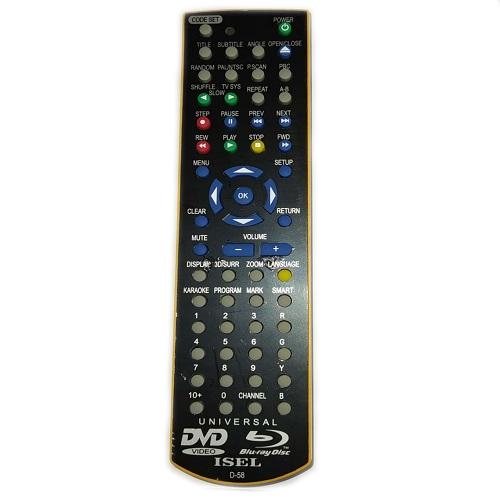 CONTROL REMOTO UNIVERSAL DVD ISEL